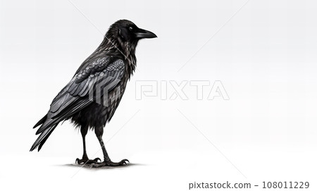 Crow white background 108011229