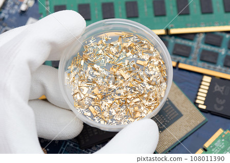 Resource recovery and recycling image from electronic device boards, parts, etc. 108011390