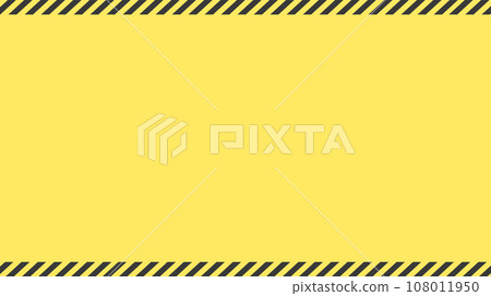 A simple frame with thin black diagonal lines on a yellow background - Image material for warning, danger, and disaster prevention - 16:9 A simple frame with thin black diagonal lines on a yellow background - Image material for warning, danger, and disaster prevention - 16:9 108011950