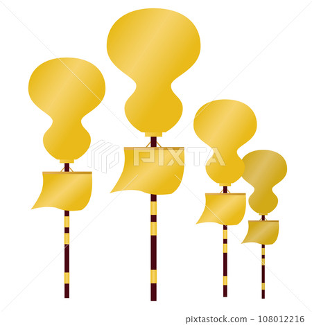 Toyotomi Hideyoshi horse seal flag illustration 108012216