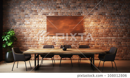 Restaurant cafe interior image background material Restaurant cafe interior image background material 108012806