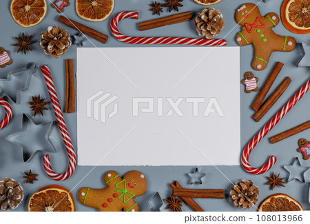 Christmas food frame 108013966