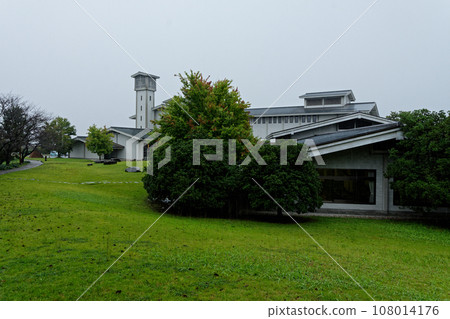 秋雨天的愛知縣陶瓷美術館風景 108014176