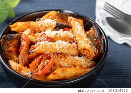 Pasta Eggplant Arabiata 108014312