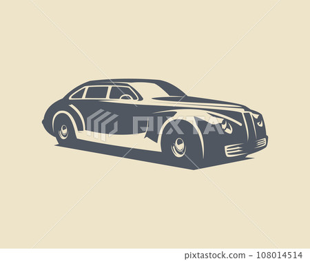The Rolls-Royce Phantom appears from the side. best for the antique, vintage car industry. available in eps 10 The Rolls-Royce Phantom appears from the side. best for the antique, vintage car industry. available in eps 10 108014514