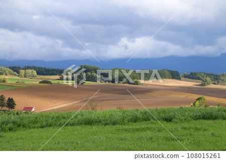 View from Shinei no Oka Observation Park (Biei Town, Kamikawa District, Hokkaido) 108015261