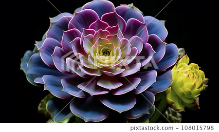 Aeonium (Black Priest) Background material 108015798