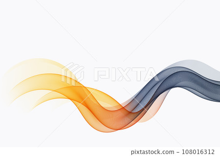 Modern colorful abstract wave flow poster. Waveform on a white background. Modern colorful abstract wave flow poster. Waveform on a white background. 108016312