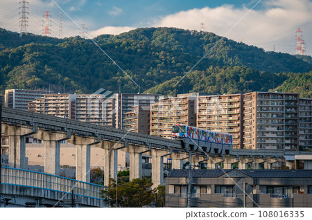 Osaka Monorail Saito Line wrapping train 108016335