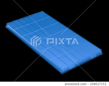 X-ray electric vehicle battery or pack of lithium-ion battery cells module 108017151