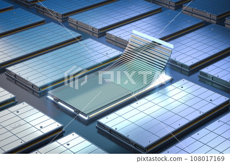 Electric vehicle batteries in a row or pack of lithium-ion battery cells module 108017169