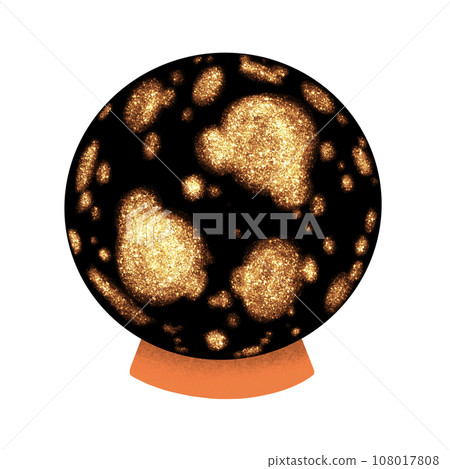 Halloween Magic Crystal Ball Cartoon illustration For Halloween Festival Decoration Halloween Magic Crystal Ball Cartoon illustration For Halloween Festival Decoration 108017808