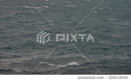 stormy mediterranean sea with cloudy weather and soft light stormy mediterranean sea with cloudy weather and soft light 108018040