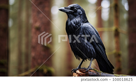 A beautiful raven Corvus corax black bird crow A beautiful raven Corvus corax black bird crow 108018625