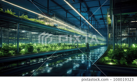 Large modern industrial greenhouse Large modern industrial greenhouse 108019323