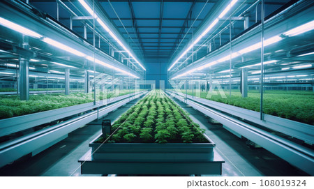 Large modern industrial greenhouse 108019324