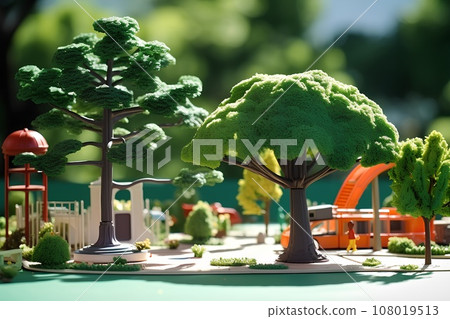 春天公園 (3D) 立體模型 108019513