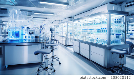 Modern laboratory. Interior of modern research laboratory. Science and technology theme 108020112