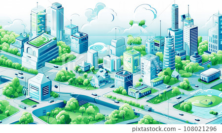 智慧城市概念形象背景素材 智慧城市概念形象背景素材 108021296