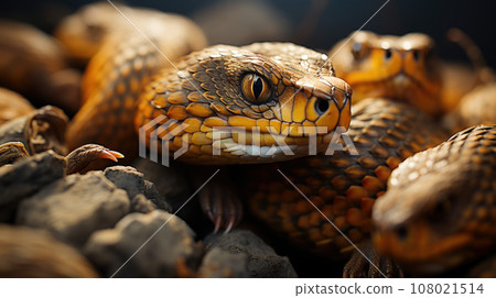 Snake head close up. 108021514