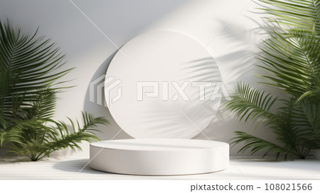 Product presentation, mock up, show cosmetic product display, Podium, stage pedestal or platform 108021566