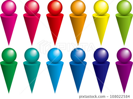 People icon material collection 108022584
