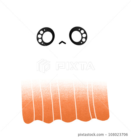 Cute Ghost Cartoon illustration For Halloween Festival Decoration Cute Ghost Cartoon illustration For Halloween Festival Decoration 108023706