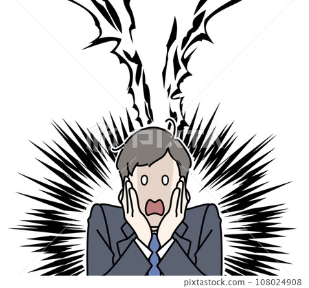 Shocked, despairing young man in a suit Shocked, despairing young man in a suit 108024908