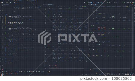 Programming console with dark background. Coding vector Illustration 108025863