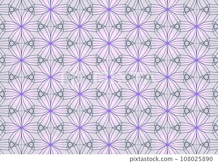 Abstract geometry Natural flower seamless pattern background 108025890