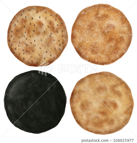 Illustration of rice crackers 108025977