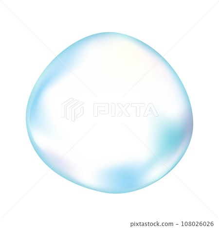 Sphere water, vector illustration of pearly gradient mesh Sphere water, vector illustration of pearly gradient mesh 108026026