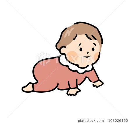 嬰兒爬行的插圖 108026160