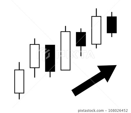 rising candlestick chart black rising candlestick chart black 108026452