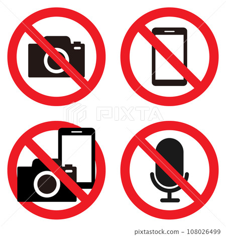 禁止攝影標記集 108026499