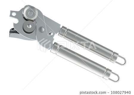 Manual Can Opener, Tin Opener, 3D rendering 108027940