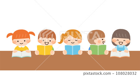 兒童讀書學習插畫素材 108028032