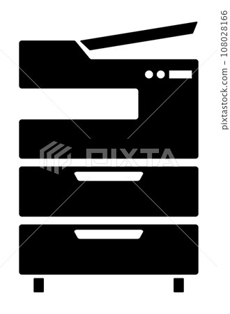 OA multifunction device icon black OA multifunction device icon black 108028166