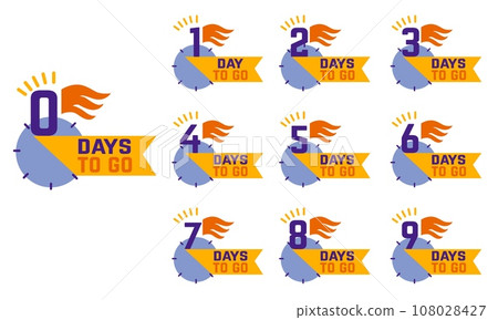 Countdown badges, marketing promotional stickers for sale. Special prices or discount count time. Shopping stores, market neoteric vector stickers Countdown badges, marketing promotional stickers for sale. Special prices or discount count time. Shopping stores, market neoteric vector stickers 108028427