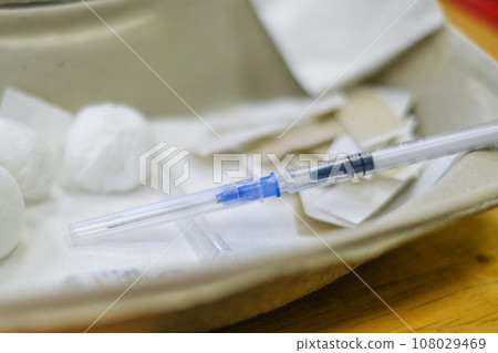 Vaccination syringe, vaccination against infectious diseases. Vaccination syringe, vaccination against infectious diseases. 108029469