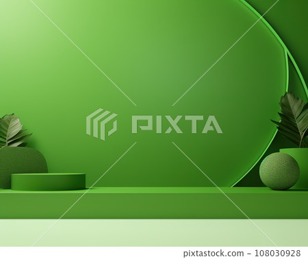 Green Monday concept background with copy space. Eco-friendly, sustainable, and environmentally responsible shopping concept. Zero waste, plastic free, and organic products. 108030928