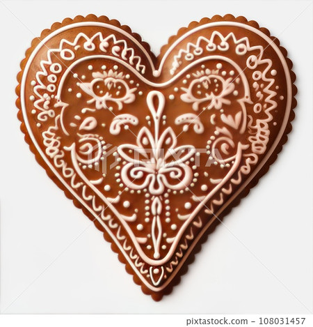 Gingerbread isolated on a white background. Christmas cookies. Gingerbread isolated on a white background. Christmas cookies. 108031457