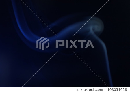 Blue line, blue smoke on a dark background, colourful abstract, blue fog, minimalism, line of light Blue line, blue smoke on a dark background, colourful abstract, blue fog, minimalism, line of light 108031628