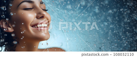 Woman with splashes of water Woman with splashes of water 108032110