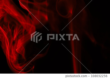 Red smoke on a dark background, colourful abstract, Red fog, minimalistic background, smoke shapes 108032256
