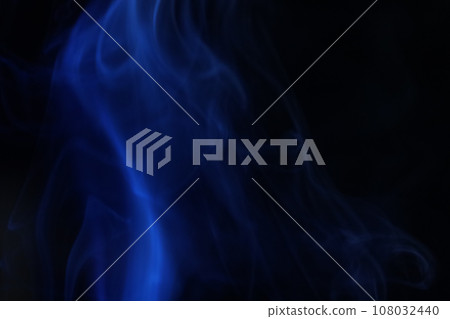 blue smoke on a dark background, colourful abstract, blue fog, minimalism, line of light 108032440