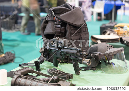 Military equipment - weapon, armor - wide angle 108032592