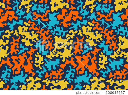 Military textile of camouflage for uniform. Como fabric textured material. 108032637