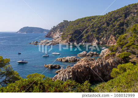 View of cove in Palamos, Costa Brava, Girona. Spain View of cove in Palamos, Costa Brava, Girona. Spain 108032999