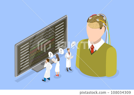 3D Isometric Flat Vector Illustration of Biofeedback 108034309
